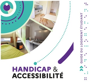 Plaquette de présentation logement accessibilité handicap au Crous Clermont Auvergne