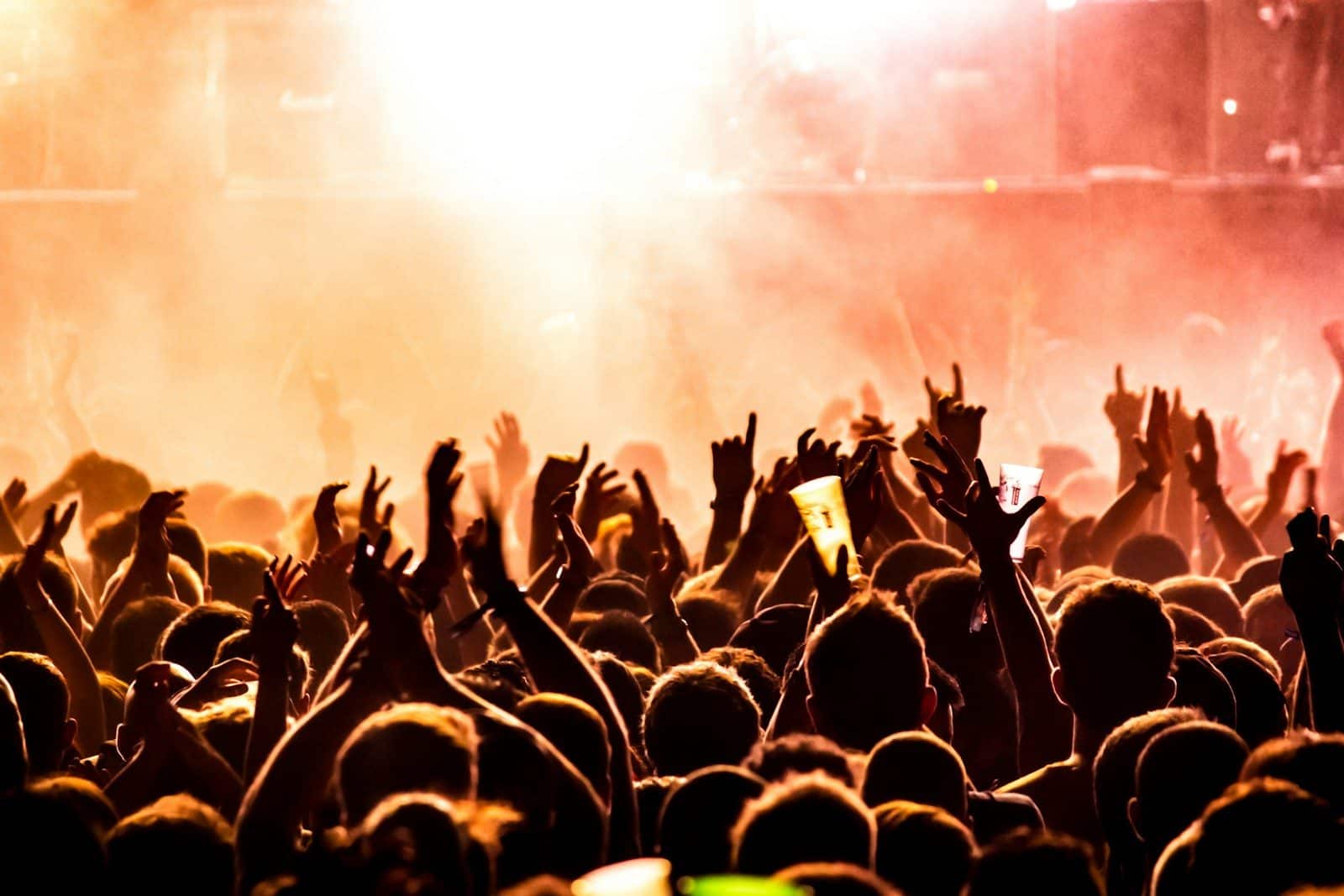 Ateliers de pratique artistique 23 people raising their hands on concert